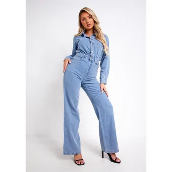 Dámský overall Missy Empire Blue 7833593 6 (2XS)