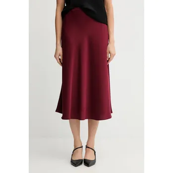 Dámská sukně Sukně Joop! vínová barva, midi, áčková, 30048660 83X, vel. 38