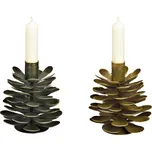 Svícen kovový kužel, 13 cm (mix 2 barev /cena za 1 ks) WURM