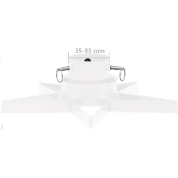 Stojan na vánoční stromek hvězda 47 x 47 x 13,5 cm, bílý