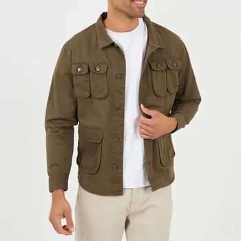 Pánská větrovka Bunda Brave Soul Khaki 2389295 Small