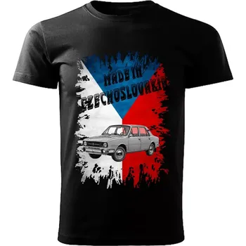 Pánské tričko Pánské tričko černé Made in Czechoslovakia legendy VZOR č. 03 (tričko Made in Czechoslovakia Československé legendy veteránů)