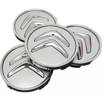 Poklice na kolo Krytky kol, pokličky na kola CITRÖEN 60mm stříbrná chrom 9406H6