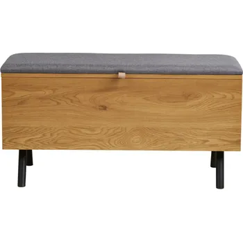 Nábytek House Nordic Lavice s úložným prostorem, dubový vzhled, 92×48 cm, Barco