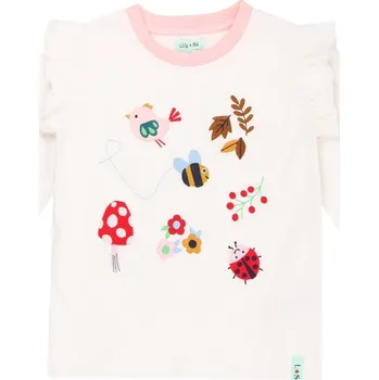 Dívčí tričko Tričko Lilly and Sid Ecru 395696 0-3 Mnth