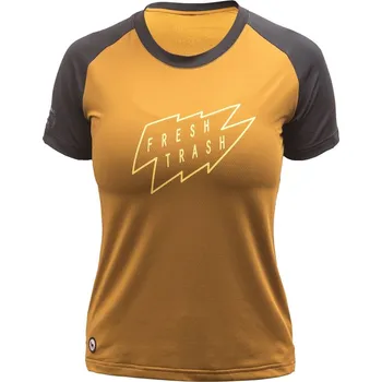 Dámské tričko FRESH TRASH WOMEN´S Horizon short sleeve tee golden black Velikost: XL