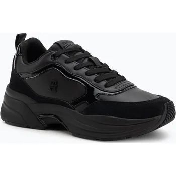 Dámská zimní obuv Dámské boty Tommy Hilfiger Chunky Runner Patent black
