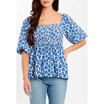 Dámská košile Košile Be You Navy Floral 9397167 22 (4XL)