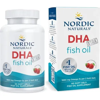 Zdraví Nordic Naturals DHA Xtra, 1660mg Strawberry - 60 softgels