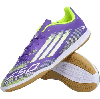 Pánská sálová obuv Dětské sálové kopačky Adidas F50 Club IN fialové