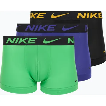 Pánské boxerky Nike Dri-FIT Cotton Trunk 3 páry deep night/university gold/green shock