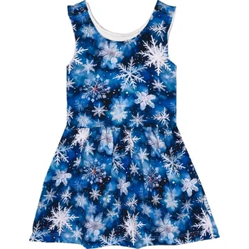 Laclové šatičky - Sněhové vločky Velikost: 62