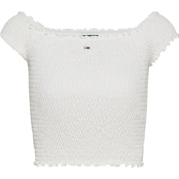 Dámské tričko Tričko Tommy Jeans Ecru 527978 10 (S)