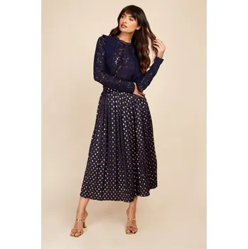 Dámské tričko Tričko Little Mistress Navy 2023003 8 (XS)