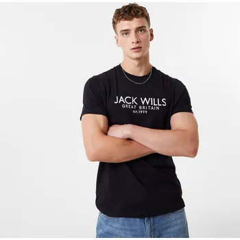 Pánské tričko Tričko Jack Wills Black 5060486 XS