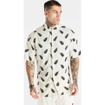 Pánská košile Košile SikSilk Ecru 9905066 Medium