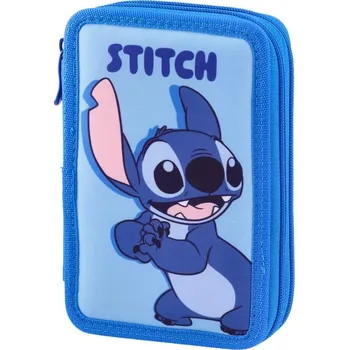 Penál Junior Stitch dvoupatrový penál plněný Waves for Days (31 dílů)