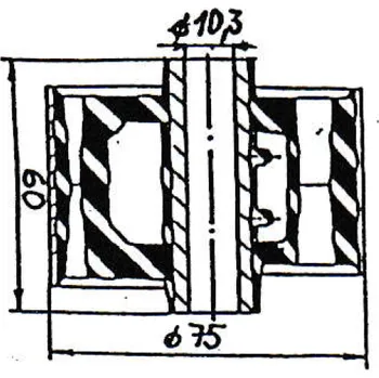 Silentblok motoru Silentblok 123.15, RUBENA / GUMOKOV
