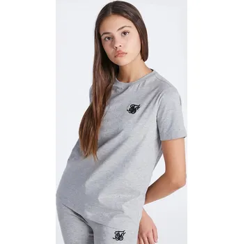 Tričko SikSilk Grey Marl 8736399 9-10 (M)