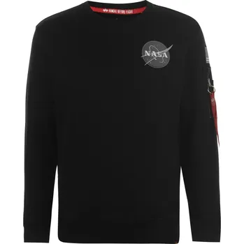 Pánské oblečení Mikina Alpha Industries Black 9335100 S