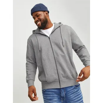 Pánská mikina Mikina Jack and Jones Grey Melange 7167342 4XL