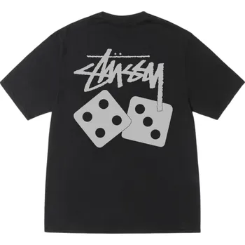 Stussy Dice Pigment Dyed Tee Black Velikost: M