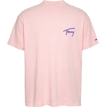 Pánské oblečení Tričko Tommy Jeans Precious Pink 1782106 M