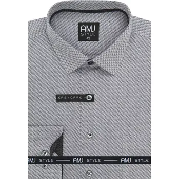 Pánská košile Pánská košile Style AMJ VDR 1427 šedá velikost 46