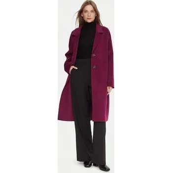 United Colors Of Benetton Vlněný kabát 28F7DN082 Fialová Regular Fit XL