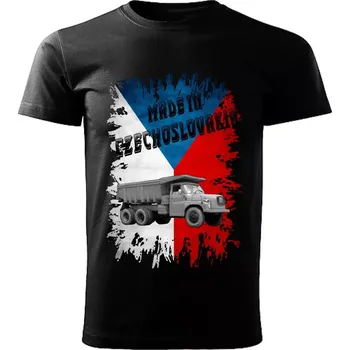 Pánské tričko Pánské tričko černé Made in Czechoslovakia legendy VZOR č. 12 (tričko Made in Czechoslovakia Československé legendy veteránů)