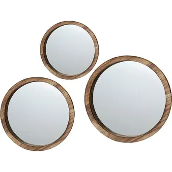Zrcadlo Zrcadlo Jones, hnědé, sada 3ks