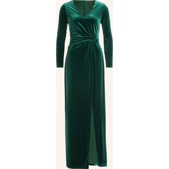 Dámské šaty Vera Mont Dámské Večerní Šaty Ze Sametu, zelená, 42
