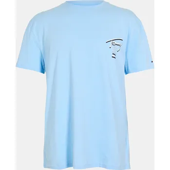 Pánské oblečení Tričko Tommy Jeans Sig City Blue 7206728 S