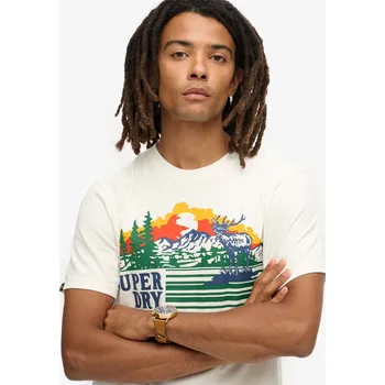 Oblečení a móda Tričko Superdry Wintr White 4665109 X Large