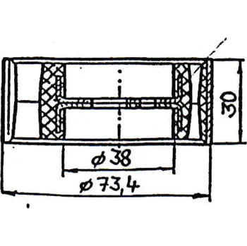 Silentblok motoru Silentblok 41.22, RUBENA / GUMOKOV