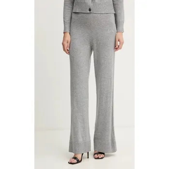 Dámské kalhoty Kalhoty s příměsí vlny Armani Exchange XW001165.AF16181 šedá 09M, vel. S