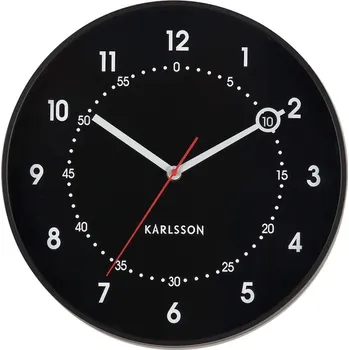 Hodiny Hodiny Karlsson 31,5 x 4,5 cm černá barva KA6038BK 99X