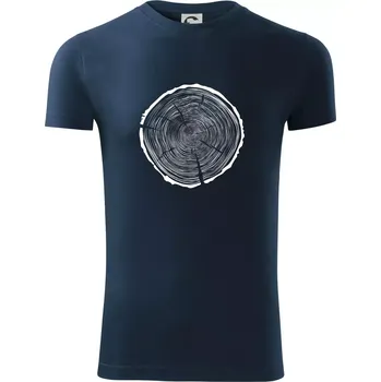 Pánské oblečení Letokruhy 95 bez věku - Viper FIT - Pánské zůžené tričko - 3XL ( Námořní modrá (velmi tmavá - téměř černá) )