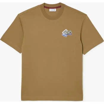 Pánské tričko Tričko Lacoste Brown 5101845 XS