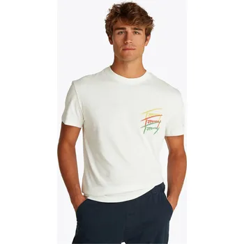 Pánské tričko Tričko Tommy Jeans Ecru 5784260 S