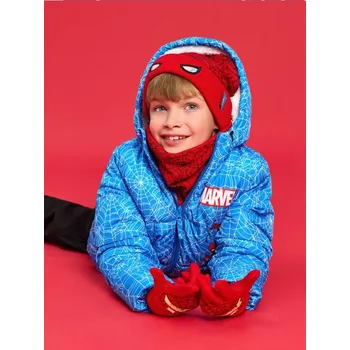 Čepice Sinsay - Sada: Čepice, nákrčník a rukavice Spider-Man - červená - 013FU-33X - 013FU-33X-S