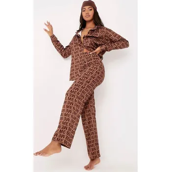 Dámské kalhoty Missy Empire Brown 711663 10 (S)