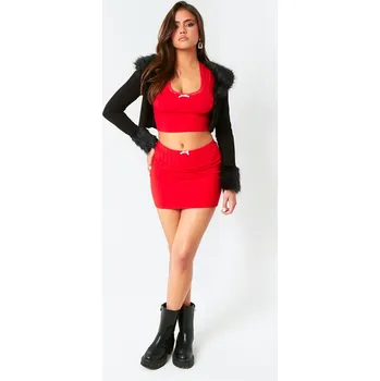 Dámská sukně Missy Empire Red 4217875 6 (2XS)