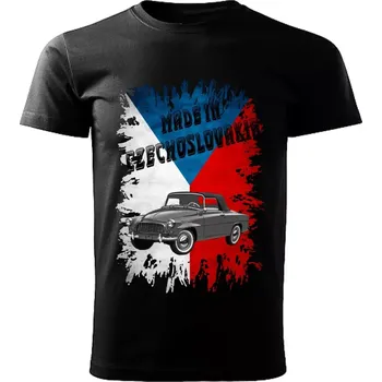 Pánské tričko Pánské tričko černé Made in Czechoslovakia legendy VZOR č. 09 (tričko Made in Czechoslovakia Československé legendy veteránů)