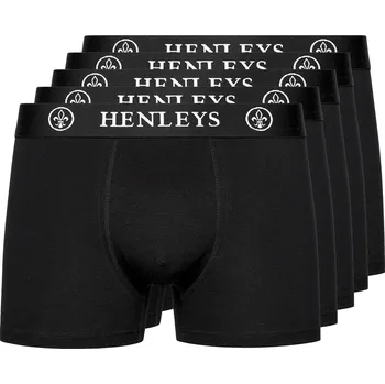 Slipy Boxerky Henleys Black 7909530 2X Large