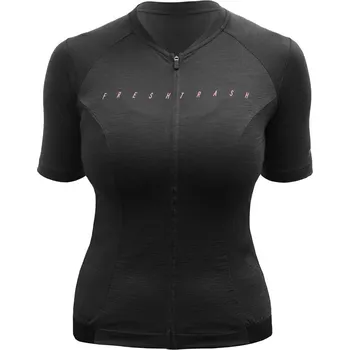 cyklistický dres Dámský cyklistický dres Fresh Trash Lite merino EVO - True black Velikost: S