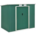 Zahradní domek na nářadí, 213 x 130 x 173 cm, tmavě zelený
