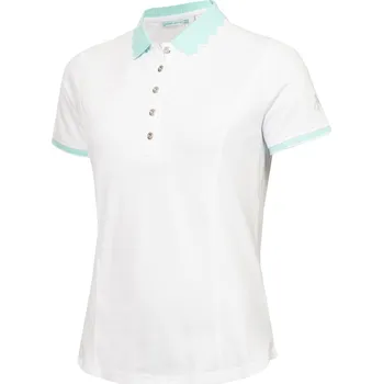 Dámské tričko Tričko Calvin Klein Golf Wht-Aqu 2819146 8 (XS)