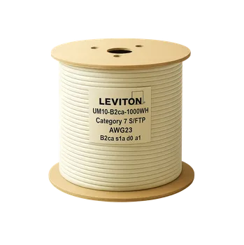 Síťový kabel UM10-B2ca-1000WH Kabel S/FTP, kat. 7, AWG23, HFFR-LS B2ca s1a d0 a1, 1000m cívka, bílý