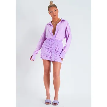 Dámské tričko Missy Empire Lilac 3106983 8 (XS)